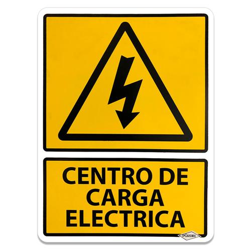 SEÑALAMIENTO CENTRO DE CARGA ELECTRICA 30X40-GENÉRICO