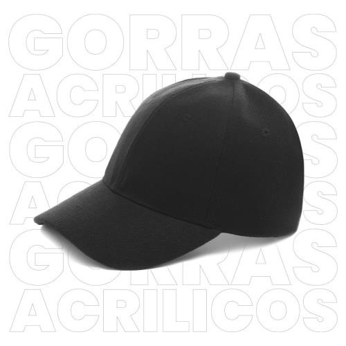 GORRA ACRILICO MCA PROS-CAPS C/CONTACTEL NEGRO LINEA #400-DKPS