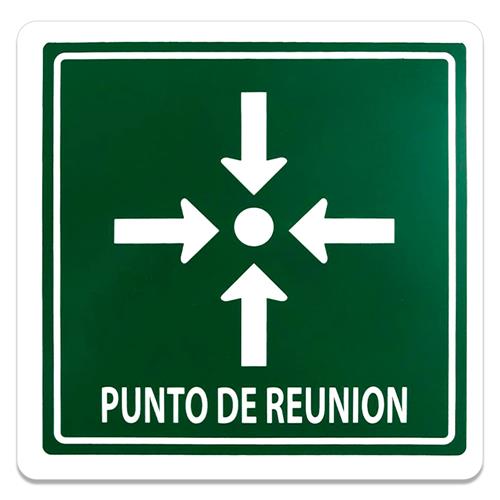 SEÑALAMIENTO PUNTO DE REUNION 25 X25-GENÉRICO