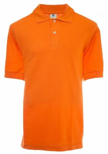 Playera tipo polo naranja deals