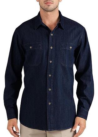 CAMISA MEZCLILLA DICKIES ML AZUL MARINO 100ALG 8 OZ 3XL DICKIES Camisas Uniformes Dickies Tienda en mexico