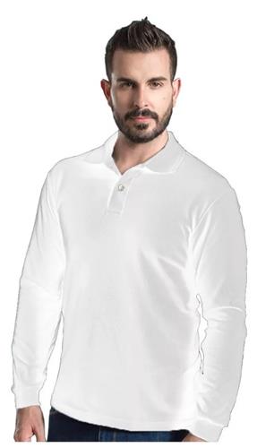 PLAYERA TIPO POLO ASSOLUTO MANGA LARGA BLANCO L-ASSOLUTO