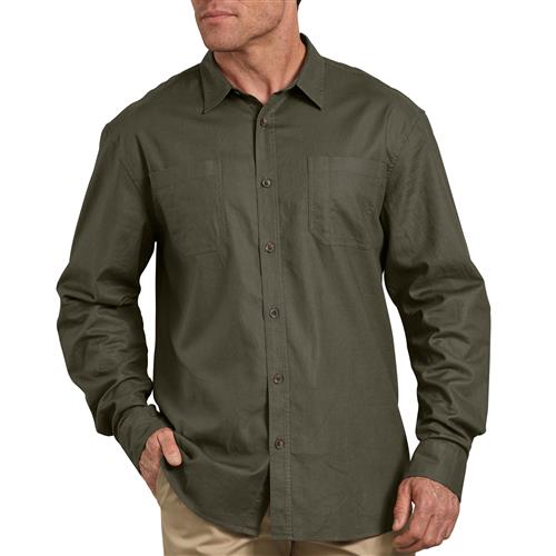 CAMISA ICONICA ML EN COLOR LISO WL528 SMS L-DICKIES