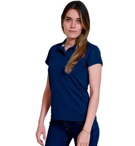 PLAYERA POLO DAMA DRY-FIT AZUL MARINO L-ASSOLUTO