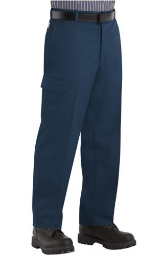 PANTALON INDUSTRIAL TIPO CARGO 65P 35A NAVY 32-RED KAP