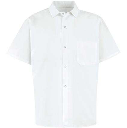 CAMISA PARA COCINERO POPELINA 65P/35A BLANCO L-RED KAP