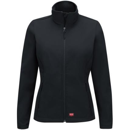 CHAQUETA SOFTSHELL DELUXE PARA MUJER COLOR NEGRA L-RED KAP