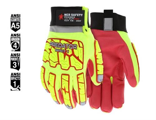 GUANTE PREDATOR ANTICORTE N5 RESISTENTE A IMPACTOS MOD. PD4903 M-MCR SAFETY