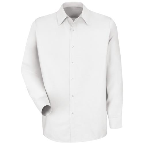 RSP16 CAMISA ML DE TRABAJO ESP. S/BOLSILLOS 65P/35A BLANCO M-RED KAP