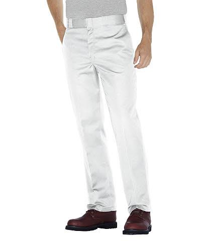 PANTALON DE TRABAJO CABALLERO 874 65POL/35ALG BLANCO 30-DICKIES