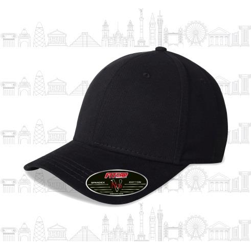 FITCAP GORRA NU 97ALG/3SPA GAB. CEP.  AJUSTE ELASTICO, NEGRO #075-FITCAP