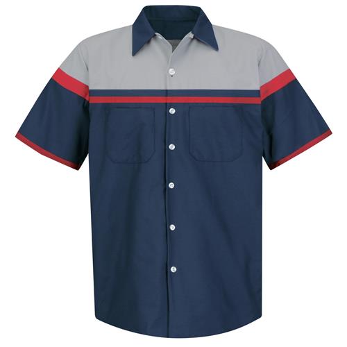 CAMISA MC DE TRABAJO INDUSTRIAL 65P/35A M-RED KAP