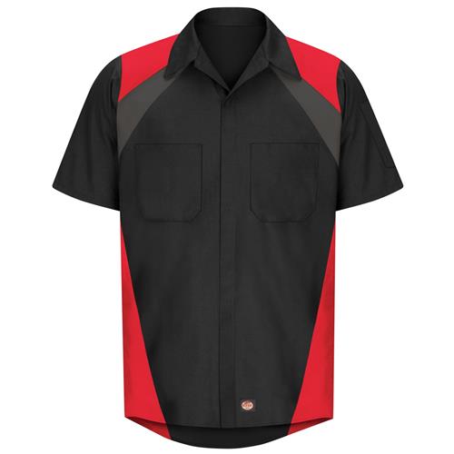 CAMISA MC SHOP TRICOLOR PARA HOMBRE NEGRO/CARBON M-RED KAP