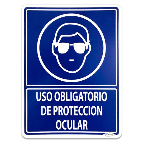 SEÑALIZACION USO OBLIGATORIO DE PROTECCION OCULAR 30x40-GENÉRICO