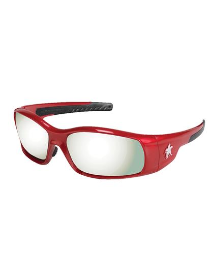 LENTE SWAGGER POLICARBONATO TPR, MARCO ROJO,PLATA ESP PO MOD. SR137-MCR SAFETY