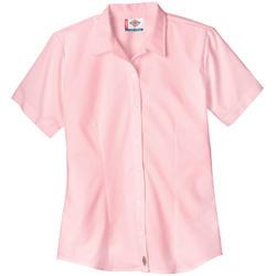 BLUSA DAMA FS010PK ROSA MC STRETCH POPLIN L-DICKIES