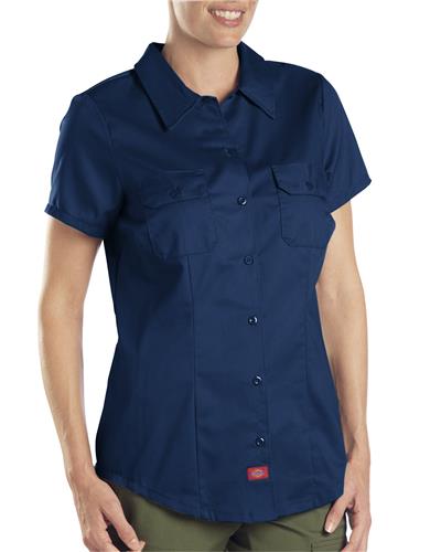 BLUSA MC DE TRABAJO PARA DAMA AZUL MARINO XL-DICKIES