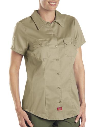 BLUSA MC DE TRABAJO PARA DAMA KHAKI XL-DICKIES