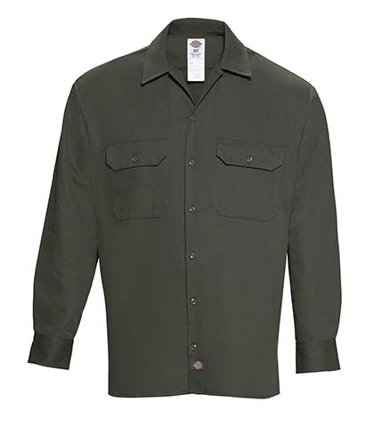 CAMISA DE TRABAJO DICKIES 100ALGODON VERDE OLIVO M-DICKIES