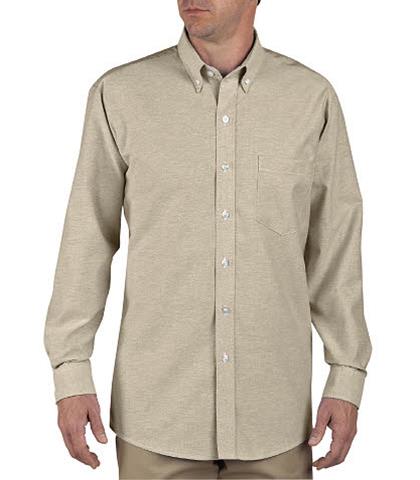 CAMISA DE TRABAJO KHAKI CLARO ML 60ALG/40POL SS36TK L-DICKIES