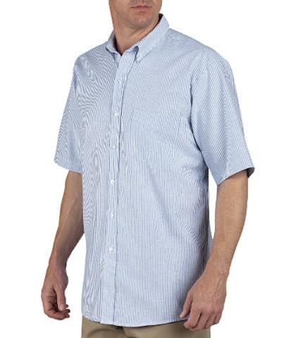 CAMISA OXFORD BUTTON DOWN BLUE/WHITE MC STRIPE 2XL-DICKIES