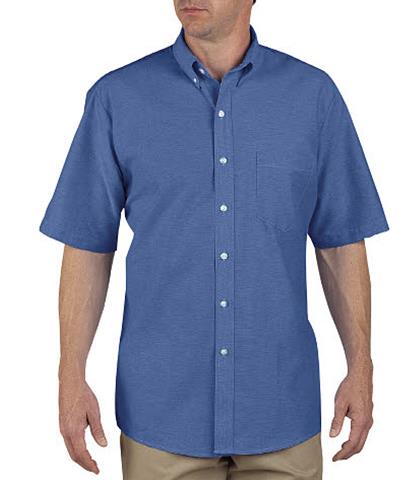 CAMISA OXFORD BUTTON-DOWN MC AZUL FRANCES SS46FB 2XL-DICKIES