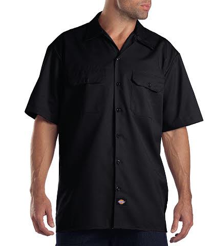 CAMISA DE TRABAJO MC 65POL/35ALG NEGRO 2XL-DICKIES