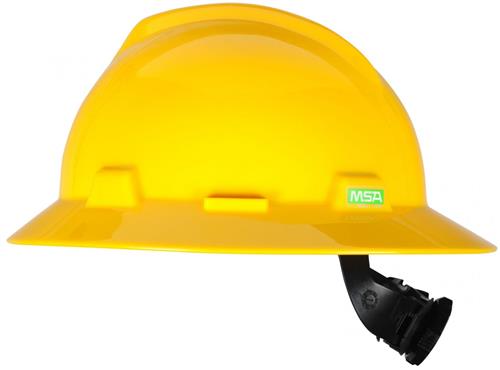 CASCO ALA ANCHA MSA SUSPENSION FAS-TRAC AMARILLO 10023676-MSA