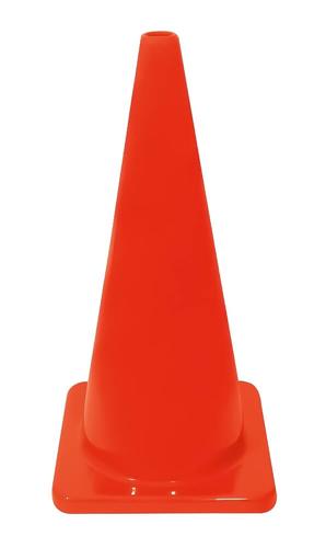 CONO PARA TRAFICO REFORZADO BASE GRIS DE 71CM-SAFETY ROAD