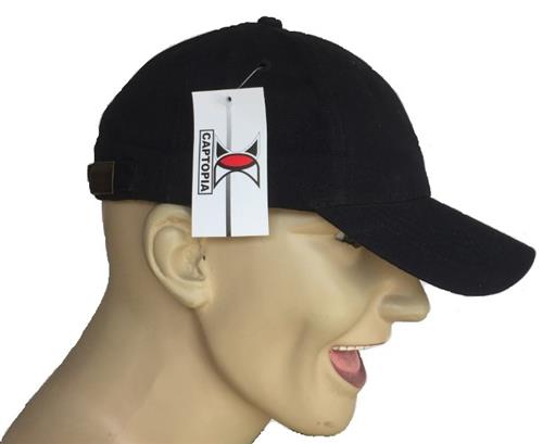 GORRA CAPTOPIA ALGODON PEINADO NEGRO-CAPTOPIA