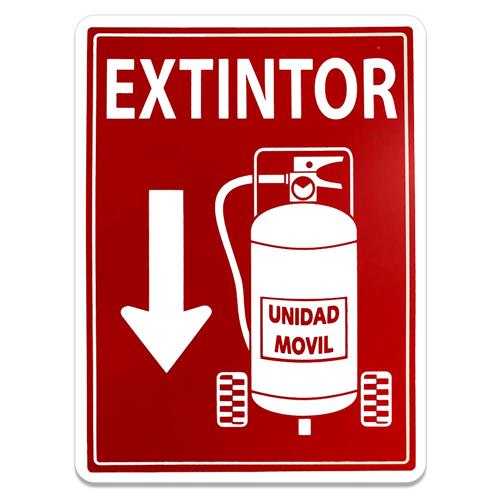 SEÑALAMIENTO EXTINTOR UNIDAD MOVIL 30X40-GENÉRICO