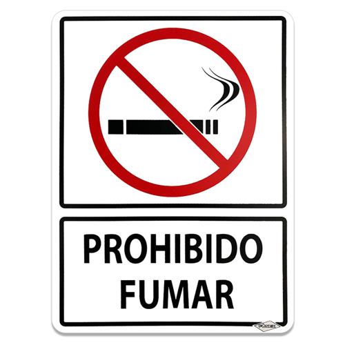 SEÑALIZACION PROHIBIDO FUMAR 30 X 40-GENÉRICO