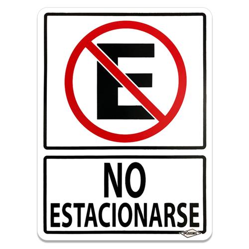 SEÑALAMIENTO NO ESTACIONARSE 30 X 40-GENÉRICO