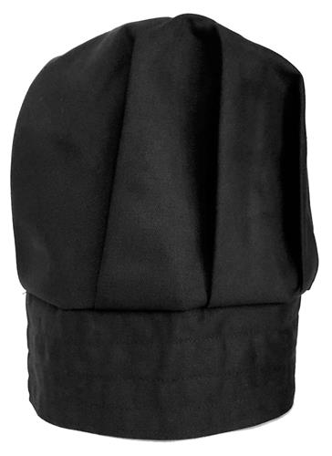 GORRO DE TELA PARA CHEFF NEGRO-GENÉRICO