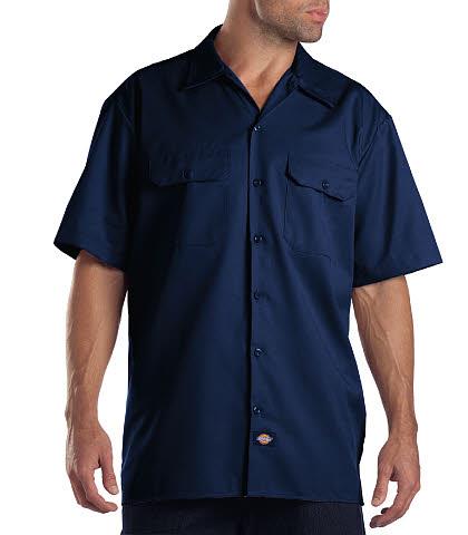 CAMISA DE TRABAJO MC 65POL/35ALG AZUL MARINO 3XL-DICKIES