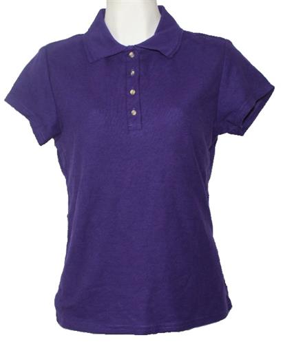 PLAYERA TIPO POLO ASSOLUTO DAMA MORADO M-ASSOLUTO