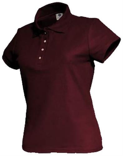 PLAYERA TIPO POLO ASSOLUTO DAMA VINO TINTO M-ASSOLUTO