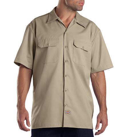 CAMISA DE TRABAJO MC 65POL/35ALG KHAKI 3XL-DICKIES