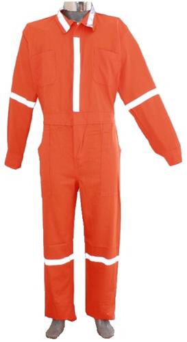 OVEROL GABARDINA 100% ALG C/CINTAS NARANJA 34-FRANJOE