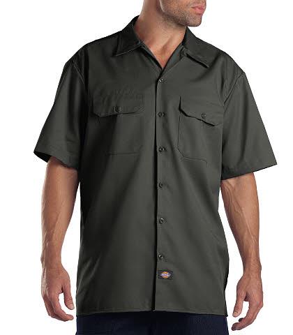 CAMISA DE TRABAJO MC 65POL/35ALG VERDE OLIVO 2XL-DICKIES