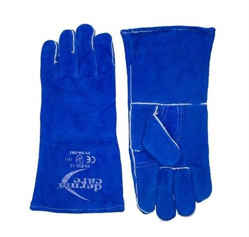 GUANTE SOLDADOR AZUL HULE ESPUMA HILO KEVLAR MOD. 99-818-DERMACARE