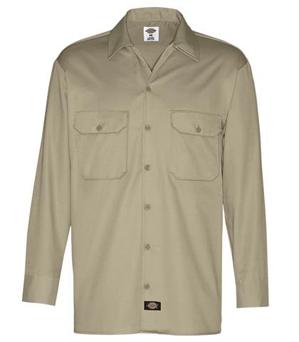 CAMISA DE ALGODON PESO PESADO KHAKI 2XL-DICKIES