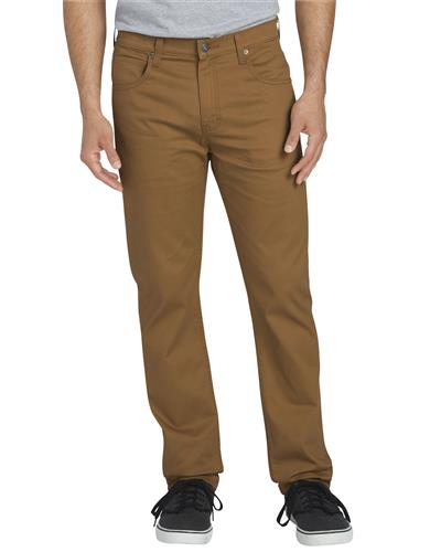 PANTALON GABARDINA CORTE AJUSTADO PIERNA ENTUBADA CAFE PATO 30x32-DICKIES