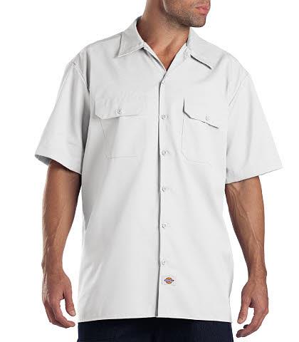 CAMISA DE TRABAJO MC 65POL/35ALG BLANCA L-DICKIES