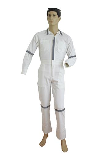 OVEROL GABARDINA 100% ALG C/CINTAS BLANCO 40-FRANJOE