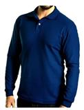 17PLAASSML-PLAYERA TIPO POLO ASSOLUTO MANGA LARGA AZUL MARINO M