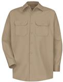 RSC70-CAMISA ML DE ALGODON GRUESO DE LUJO KHAKI XL