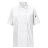 R045X-FILIPINA MC P/MUJER 65P/35A Y 10 BOTONES C/OILBLOK Y MIMIX BLANCA TALLA XL