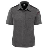 R501W-CAMISA PARA COCINERO CON AIRFLOW Y OILBLOCK MUJER CHARCOAL BLACK  S