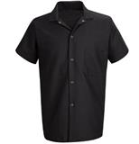 R5020-CAMISA PARA COCINERO POPELINA 65P/35A NEGRA M